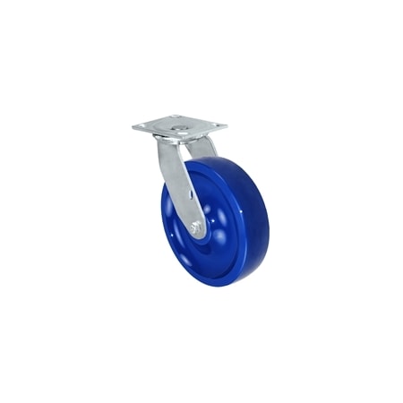 Casterhq 8"x2" Solid Polyurethane Wheel, Swivel Caster, 1,400 lbs capacity 35CS820SPU84L-04